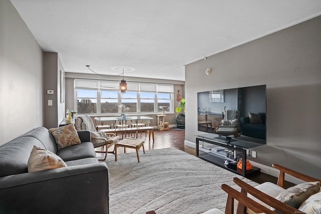 2625 Park Ave Phj, Phj, Bridgeport, CT 06604 - living area featuring wood finished floors and baseboards