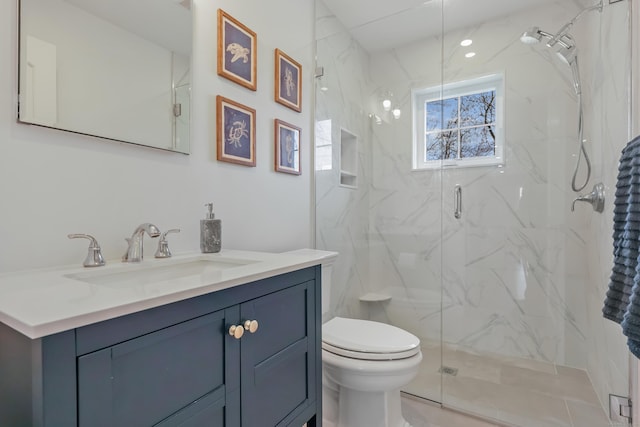 52 Morningside Dr, Greenwich, CT 06830 - full bathroom with vanity and a marble finish shower