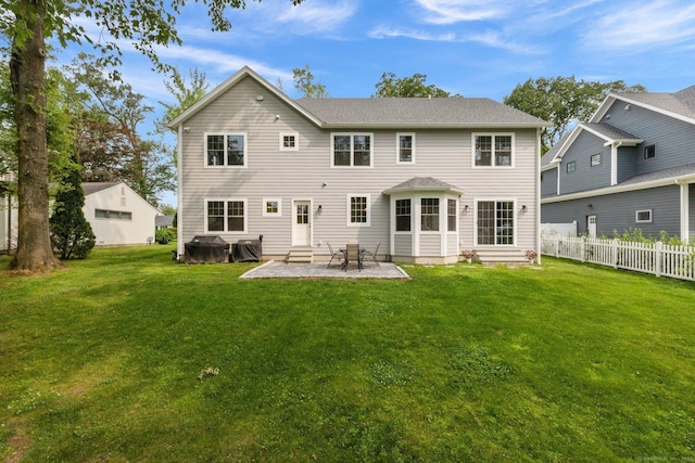 52 Morningside Dr, Greenwich, CT 06830 - rear view of property featuring entry steps and a patio
