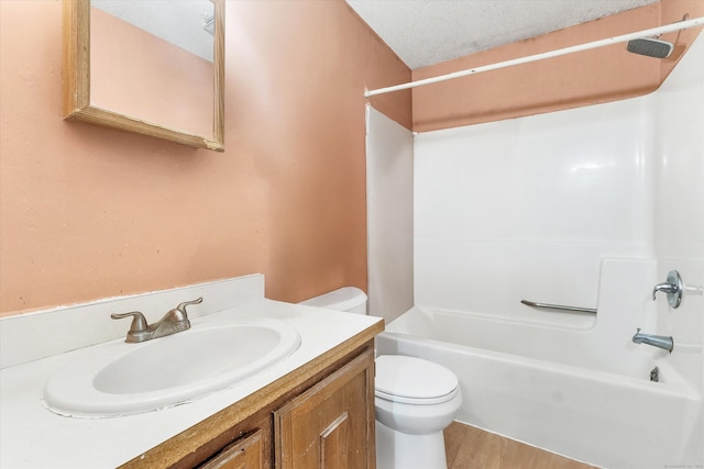 121-123 Sumac St, Waterbury, CT 06704 - bathroom featuring vanity, wood finished floors, toilet, and shower / washtub combination