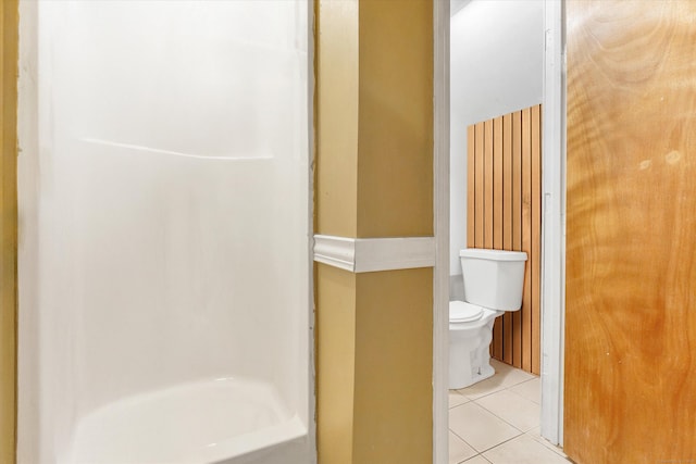 121-123 Sumac St, Waterbury, CT 06704 - full bath with toilet, a washtub, and tile patterned flooring