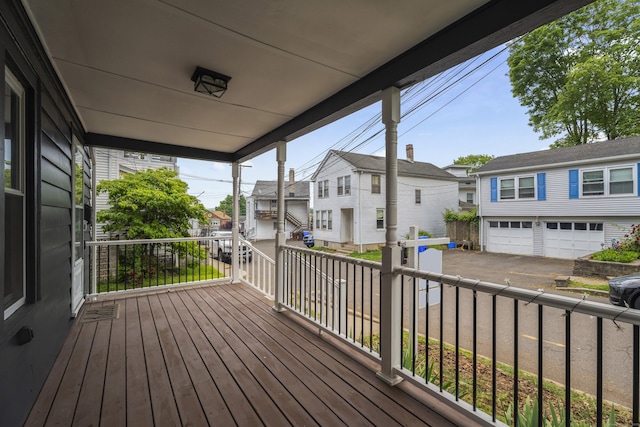 4 Glynn Ave, Middletown, CT 06457 - wooden deck with a residential view and asphalt driveway