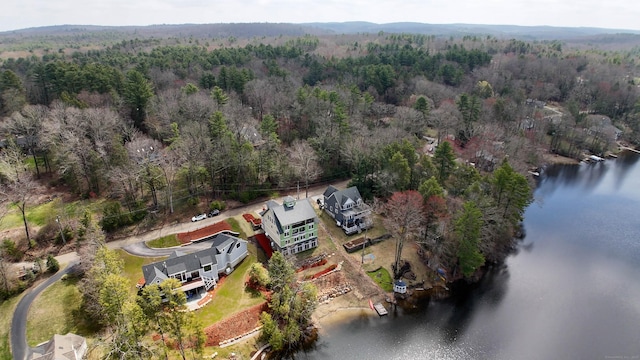72 Indian Spring Rd, Woodstock, CT 06281 - aerial view featuring a water view and a forest view