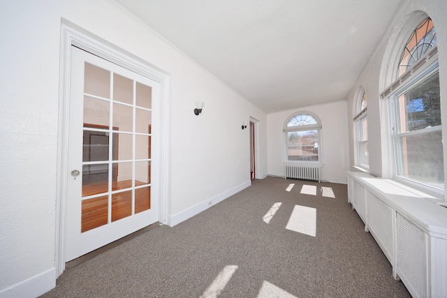 639 Cooke St, Waterbury, CT 06710 - unfurnished sunroom with radiator heating unit