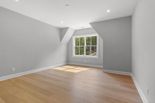 11 Tierney Ln, Westport, CT 06880 - bonus room with baseboards, light wood-type flooring, and recessed lighting