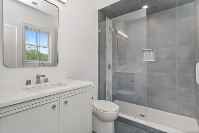 11 Tierney Ln, Westport, CT 06880 - full bath featuring toilet, a shower stall, and vanity