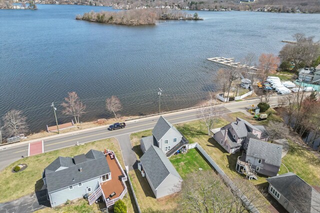 75 N Main St, East Hampton, CT 06424 - aerial view of residential area featuring a nearby body of water