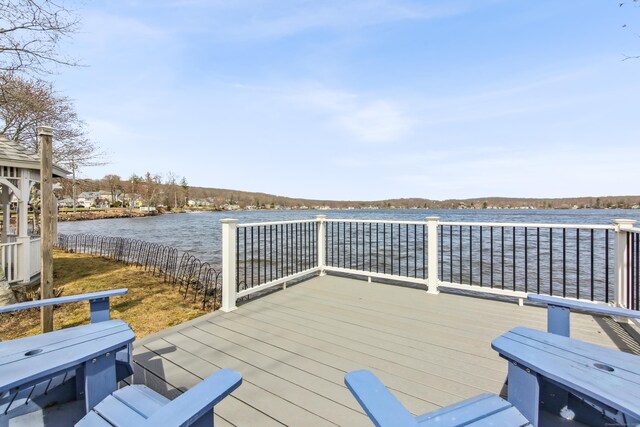 75 N Main St, East Hampton, CT 06424 - deck with a water view