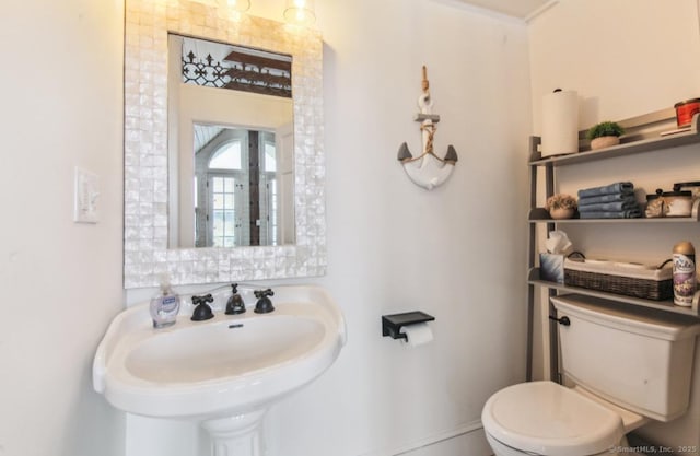 75 N Main St, East Hampton, CT 06424 - half bathroom with toilet and a sink