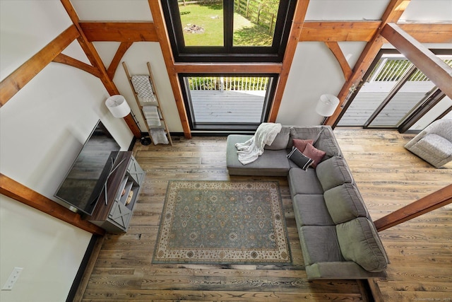 128 Spaulding Rd, Brooklyn, CT 06234 - living area featuring hardwood / wood-style flooring