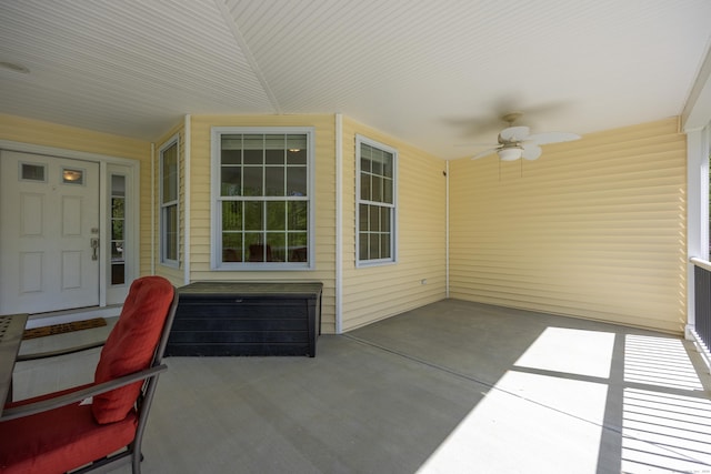 31 Cambridge Ct, Colchester, CT 06415 - unfurnished sunroom with a ceiling fan