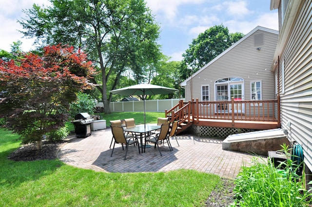 5 Middle Dr, Windsor Locks, CT 06096 - view of patio / terrace featuring area for grilling and a deck