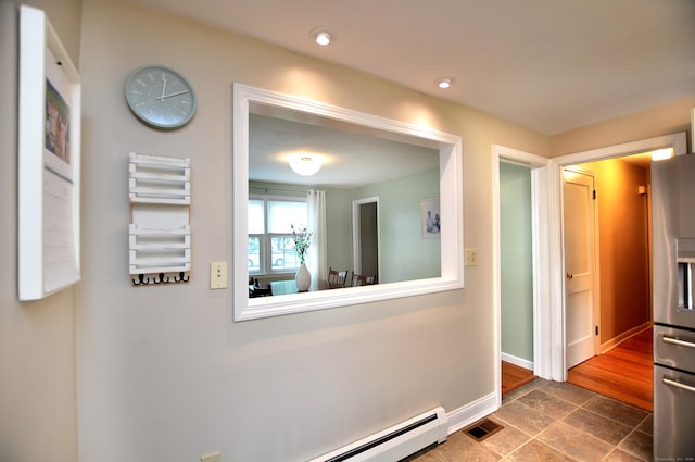5 Middle Dr, Windsor Locks, CT 06096 - hallway with radiator and recessed lighting