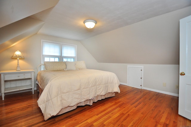 5 Middle Dr, Windsor Locks, CT 06096 - bedroom with lofted ceiling and wood finished floors