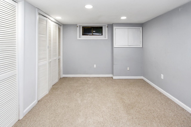 15 Old Stream Ln, Trumbull, CT 06611 - unfurnished bedroom with light colored carpet and recessed lighting