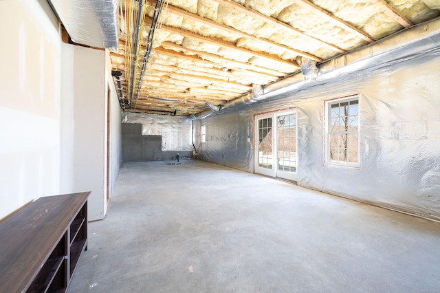 view of basement