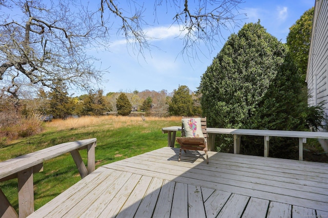 27 Wilbur Rd, Stonington, CT 06378 - deck featuring a yard