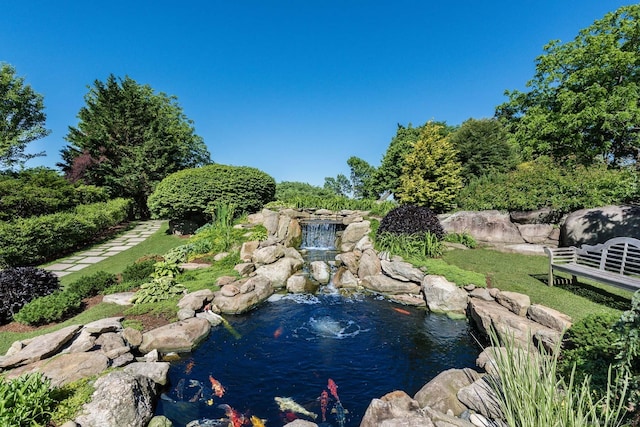 Rogers Is, Branford, CT 06405 - view of swimming pool featuring a small pond