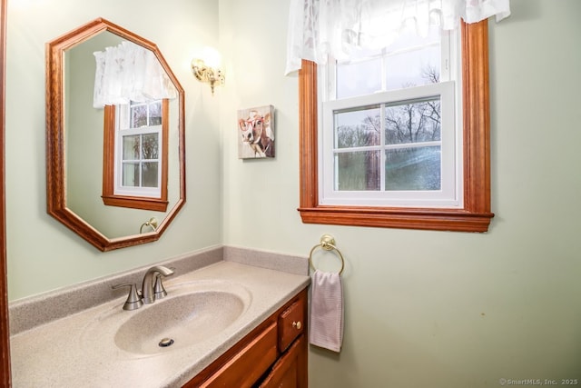 bathroom with vanity