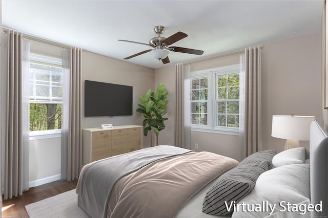 173 Barlow Mountain Rd, Ridgefield, CT 06877 - bedroom featuring wood finished floors and ceiling fan