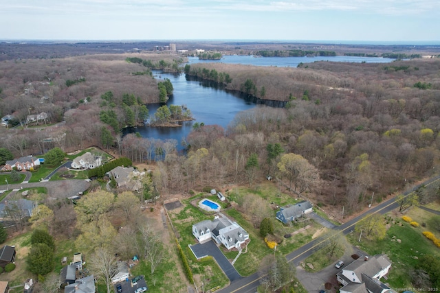186 Isinglass Rd, Shelton, CT 06484 - bird's eye view featuring a water view