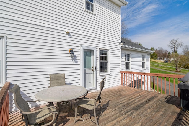 39 Overlook Dr, New Milford, CT 06776 - deck featuring outdoor dining area