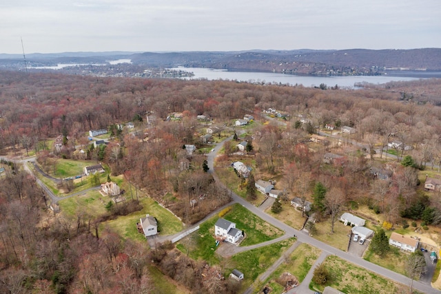 39 Overlook Dr, New Milford, CT 06776 - bird's eye view featuring a water view and a view of trees