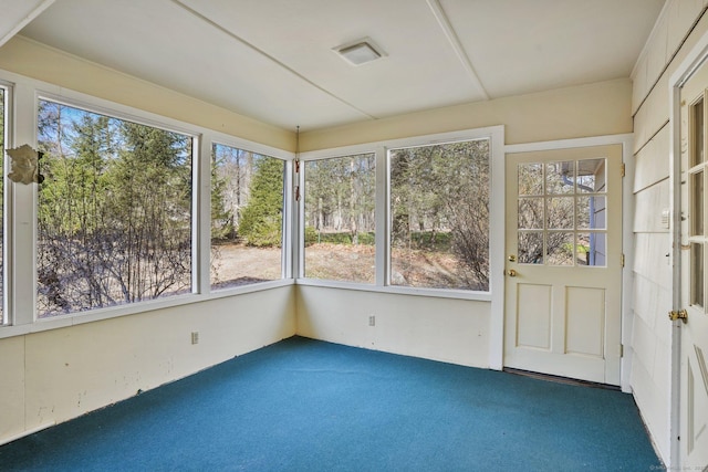 97 Wyldewood Rd, Easton, CT 06612 - unfurnished sunroom with carpet floors and healthy amount of natural light