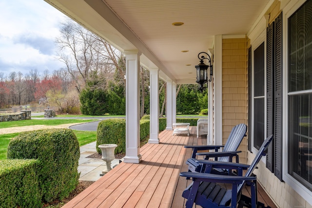 48 Mount Nebo Rd, Newtown, CT 06470 - view of wooden porch
