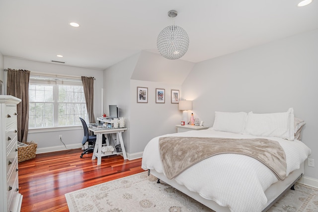 48 Mount Nebo Rd, Newtown, CT 06470 - bedroom featuring wood finished floors, baseboards, recessed lighting, and an office area