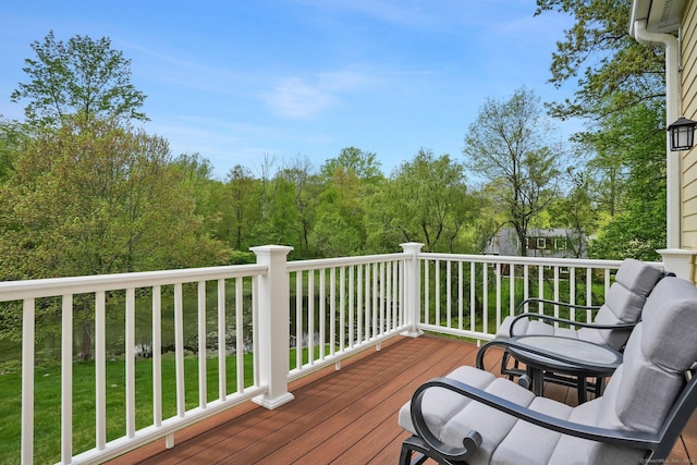 211 Linden Tree Rd, Wilton, CT 06897 - deck featuring a yard