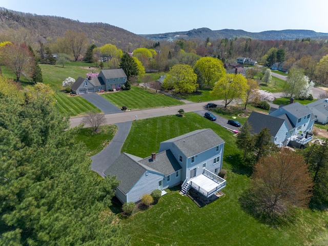 14 Valley View Dr, Wallingford, CT 06492 - bird's eye view featuring a mountain view