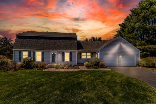 14 Valley View Dr, Wallingford, CT 06492 - colonial inspired home featuring roof with shingles, an attached garage, a yard, and aphalt driveway
