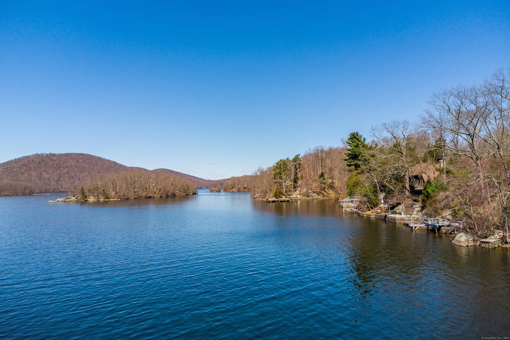 view of water feature featuring a mountain view