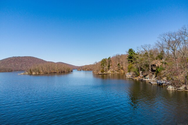 view of water feature featuring a mountain view