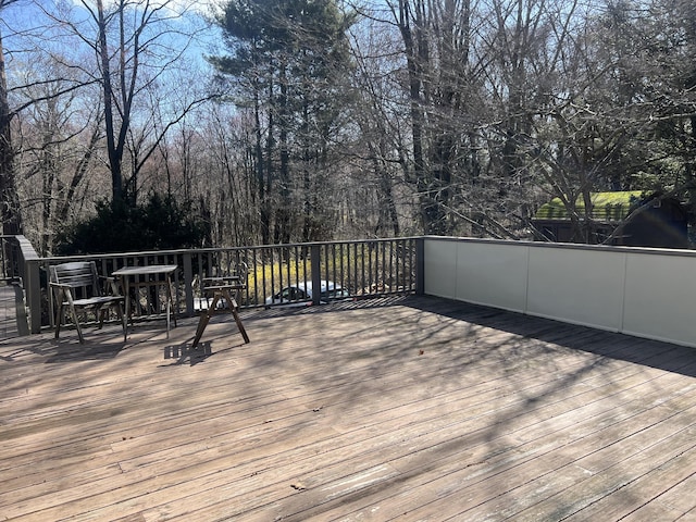 12 Fox Rd, Trumbull, CT 06611 - view of wooden deck