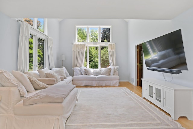 5 Tall Oaks Rd, Wilton, CT 06897 - living area with light wood-style flooring and baseboards