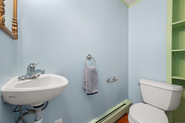 bathroom with a sink and toilet