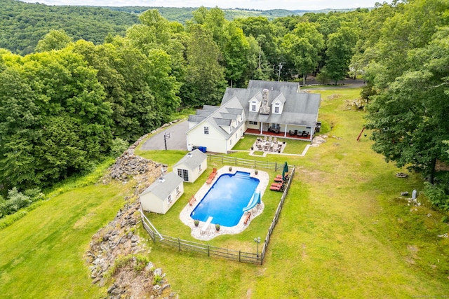 40 Old Bridge Rd, Brookfield, CT 06804 - bird's eye view with a forest view