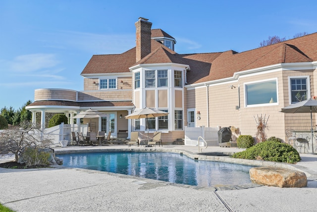 7 Long Meadow Ln, Redding, CT 06896 - pool with a patio area and fence