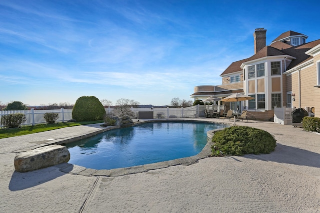 7 Long Meadow Ln, Redding, CT 06896 - view of swimming pool with a patio, a fenced backyard, and a fenced in pool