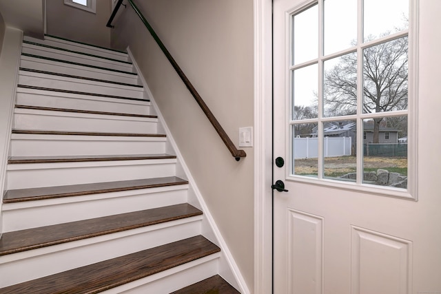 view of stairs
