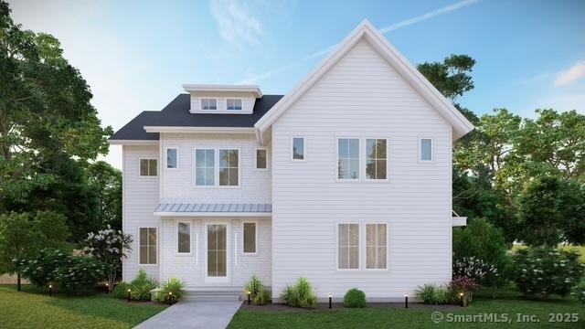 12 Bauer Pl, Westport, CT 06880 - view of front of home featuring a front yard