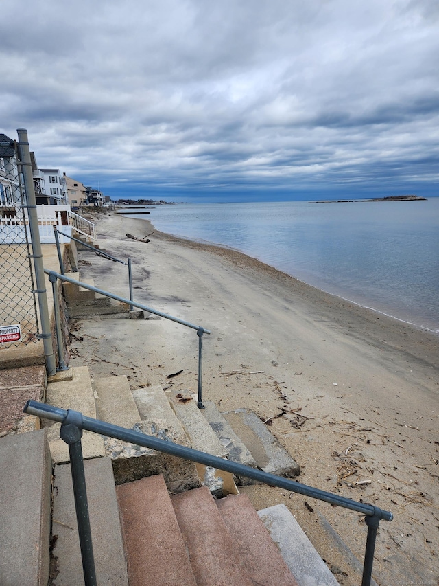 water view with a beach view