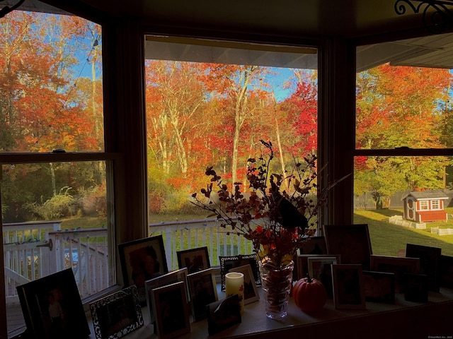 view of dining area