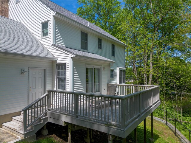 2 Cassella Dr, Wallingford, CT 06492 - view of wooden deck