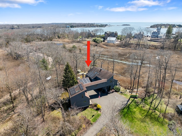 46 Wallace Rd, Branford, CT 06405 - aerial view of property and surrounding area with a large body of water