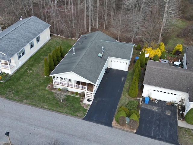 birds eye view of property