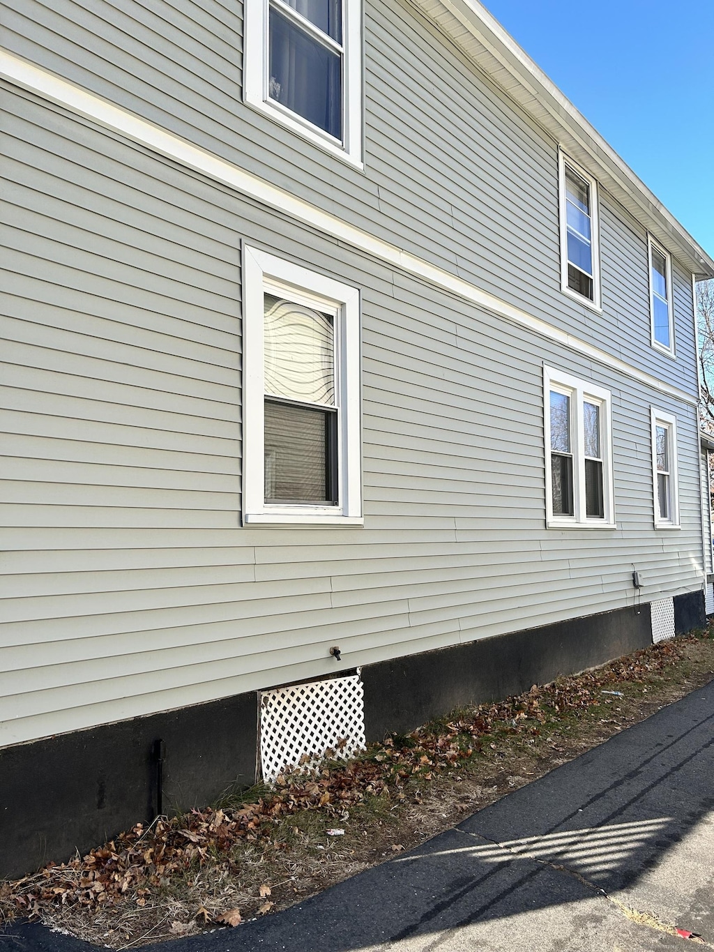 view of property exterior featuring crawl space
