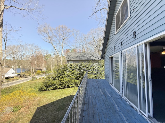 56 Laurel Hill Dr, Woodstock, CT 06282 - deck with a yard